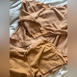 Free People Kelly Washed Set Burnt Orange - Medium